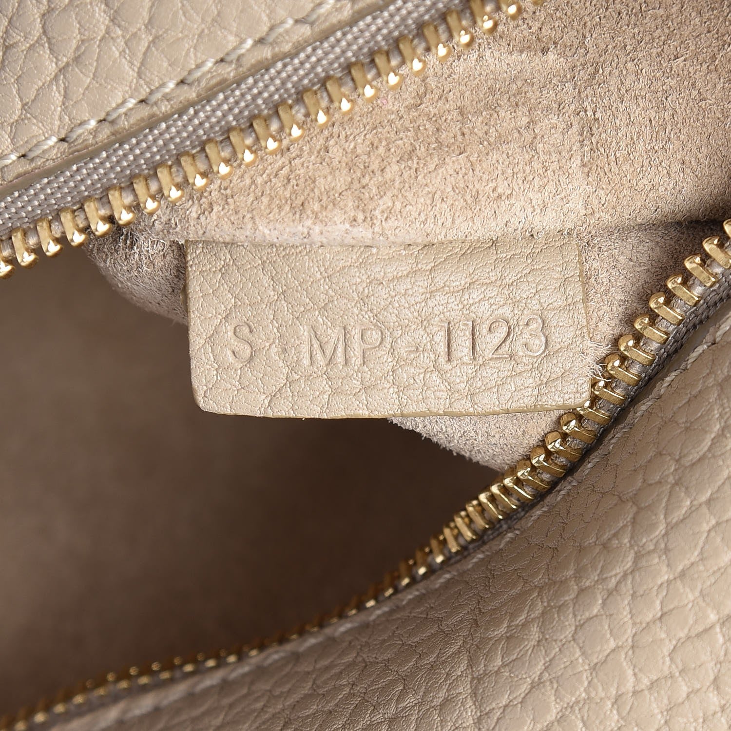 Celine Crisped Calfskin Small Tie Knot Tote Light Taupe 10 of 15