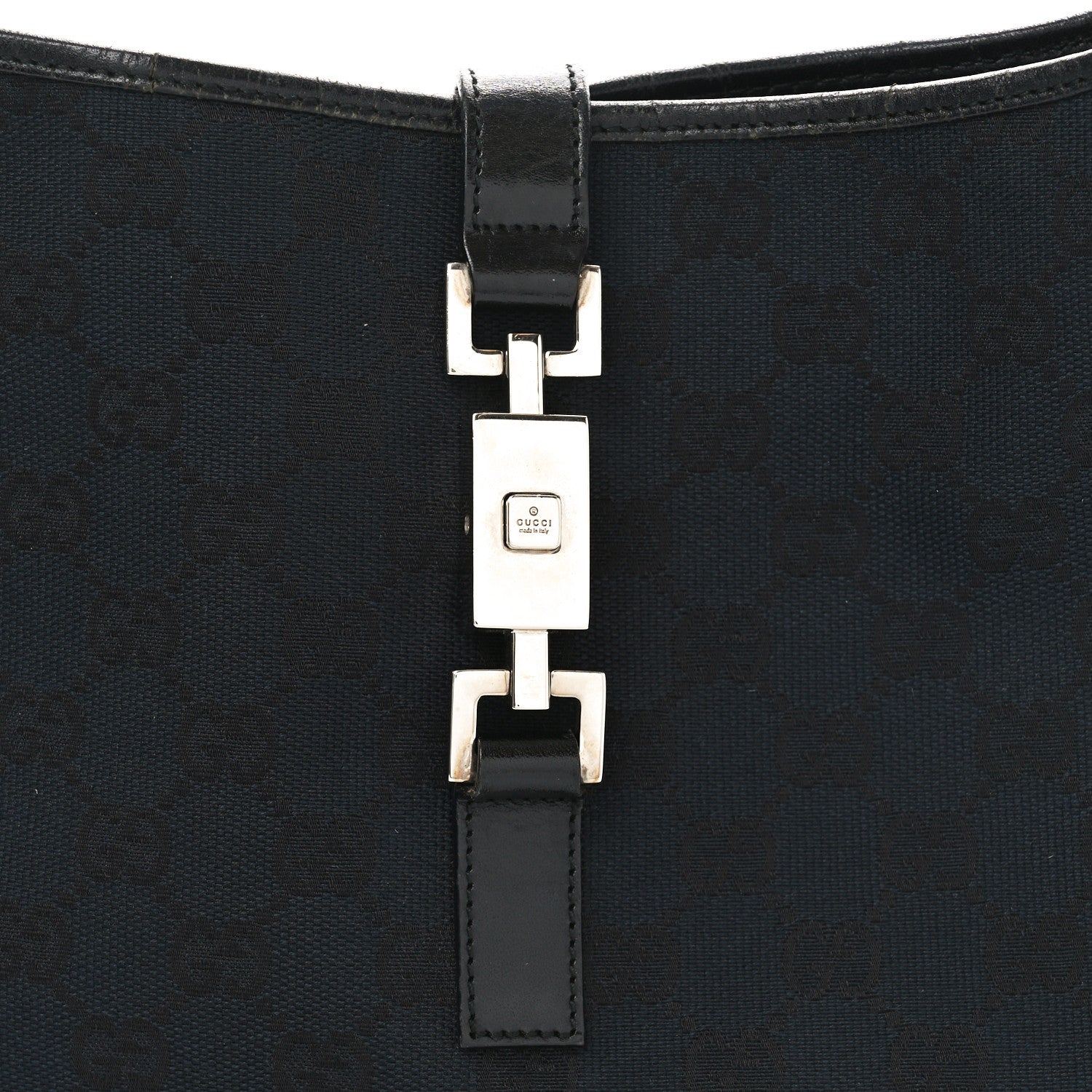 Gucci Monogram Small Jackie O Hobo Black 8 of 12
