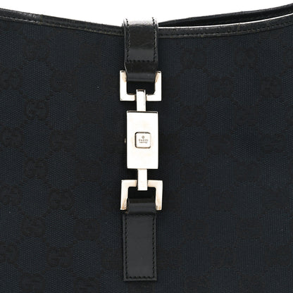 Gucci Monogram Small Jackie O Hobo Black 8 of 12