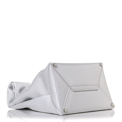 Alexander Wang Patent Lunch Bag Foldover Clutch White 3 of 11