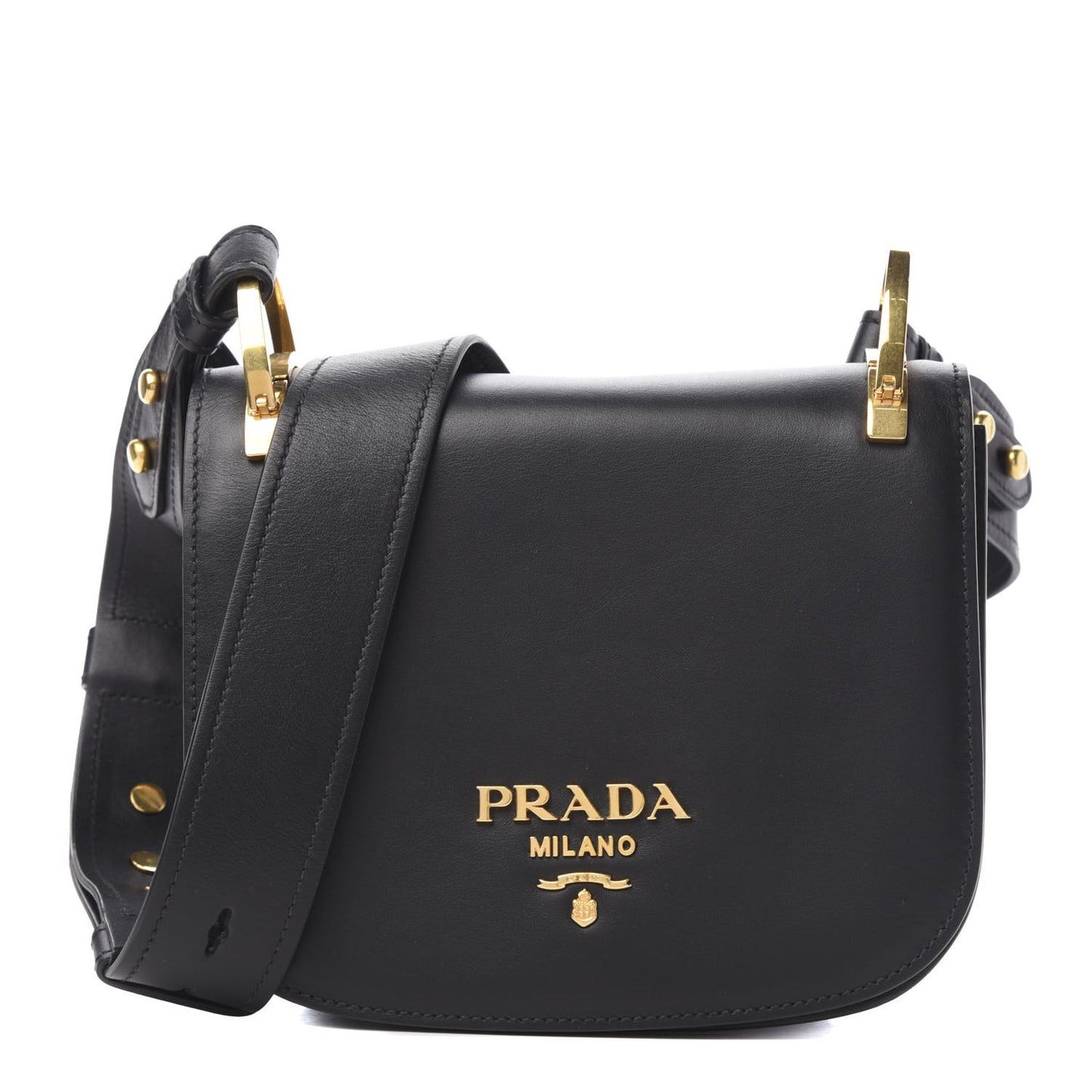City Calf Pionniere Saddle Bag Black