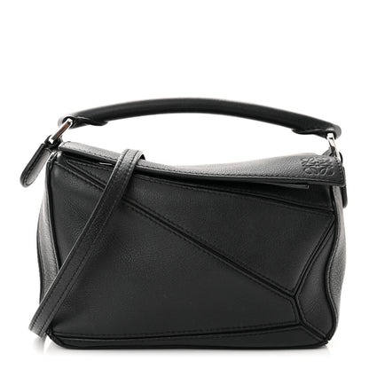 Loewe Calfskin Mini Puzzle Bag Black 1 of 14