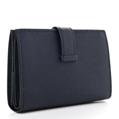 Hermes Epsom Mini Bearn Wallet Bleu Indigo 3 of 7