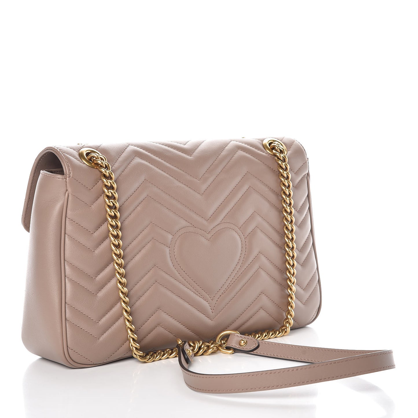 Calfskin Matelasse Medium GG Marmont Shoulder Bag Porcelain Rose