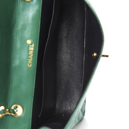 Chanel Lambskin Quilted Medium Single Flap Green 4 of 13