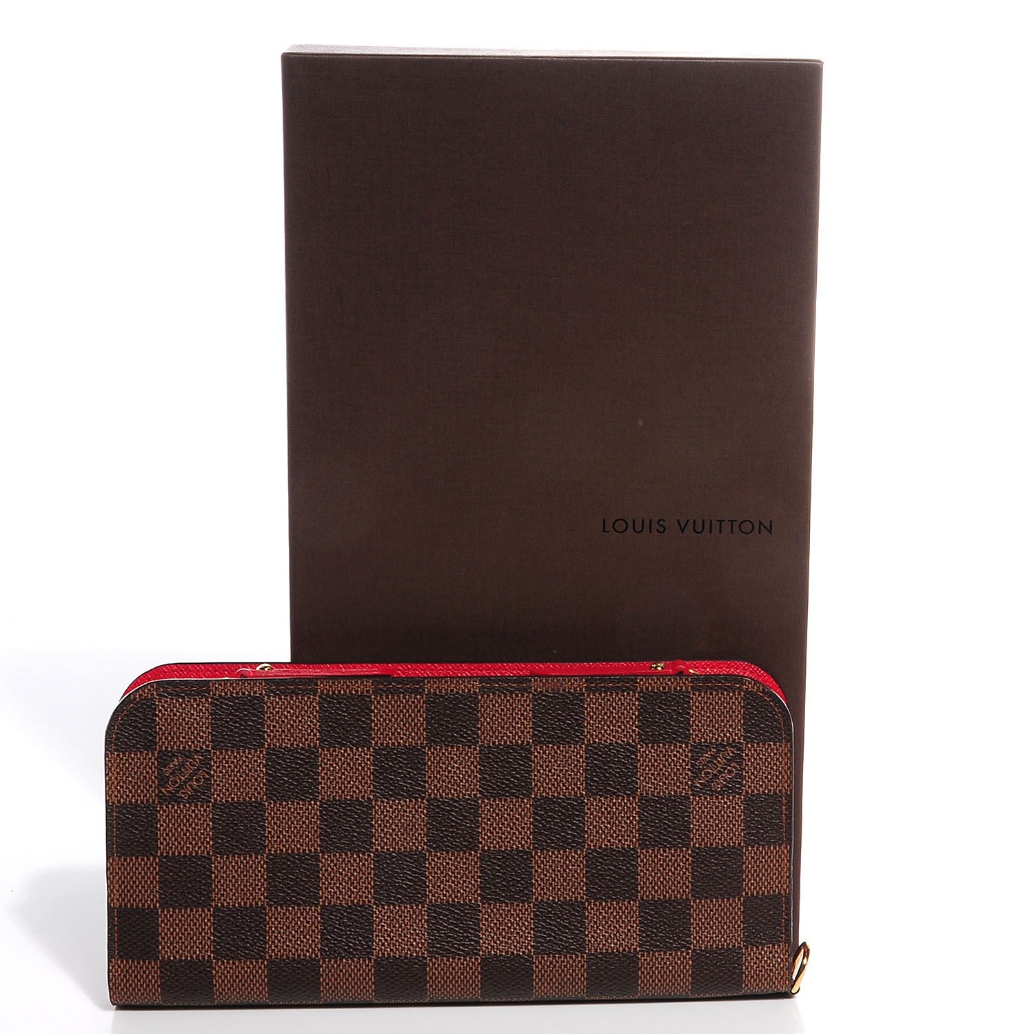 Louis Vuitton Damier Ebene Insolite Wallet Red 5 of 8