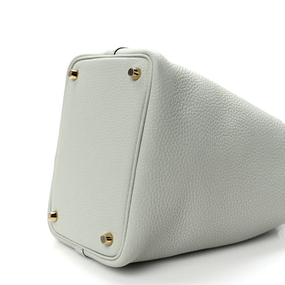 Hermes Taurillon Clemence Picotin Lock 18 PM Gris Neve 9 of 12