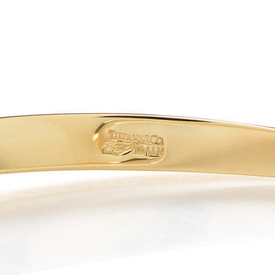 Tiffany 18K Yellow Gold Twist Bangle Bracelet 4 of 5
