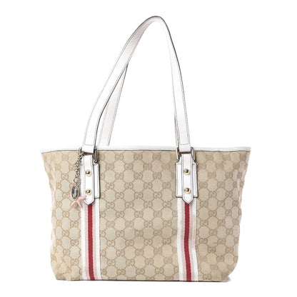 Gucci Monogram Medium Jolicoeur Tote White 1 of 10