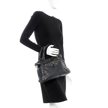Balenciaga Agneau Giant 12 Rose Gold Hardware Town Black 2 of 9