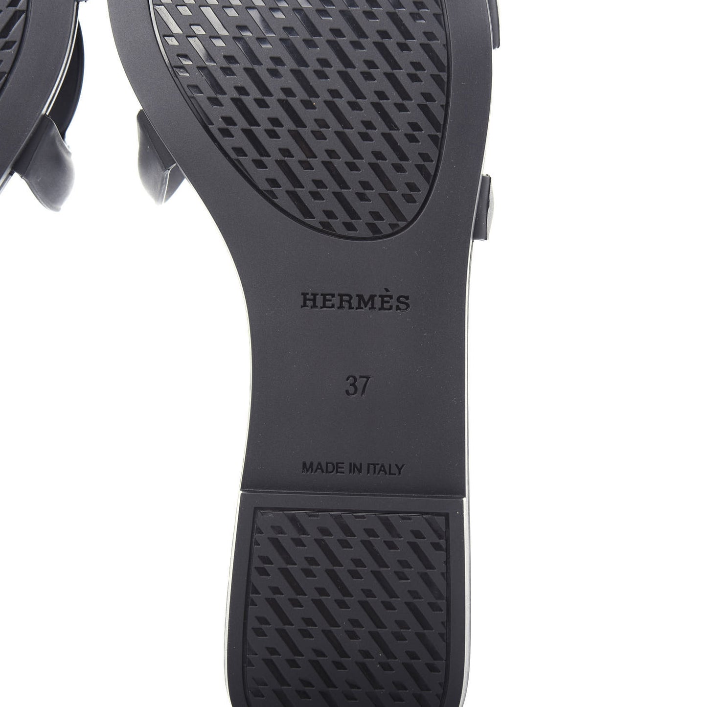 Rubber Aloha Sandals 37 Black