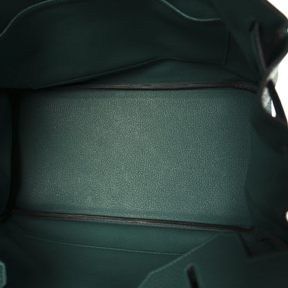 Hermes Taurillon Clemence Birkin 35 Malachite 5 of 17
