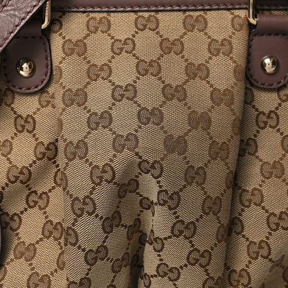 Gucci Monogram Medium Sukey Top Handle Dark Brown 8 of 10