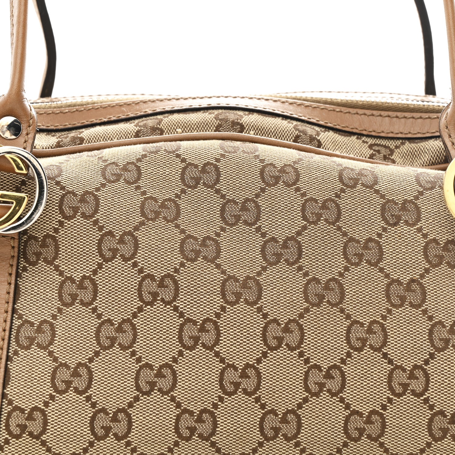 Gucci Monogram GG Twins Boston Brown 8 of 12