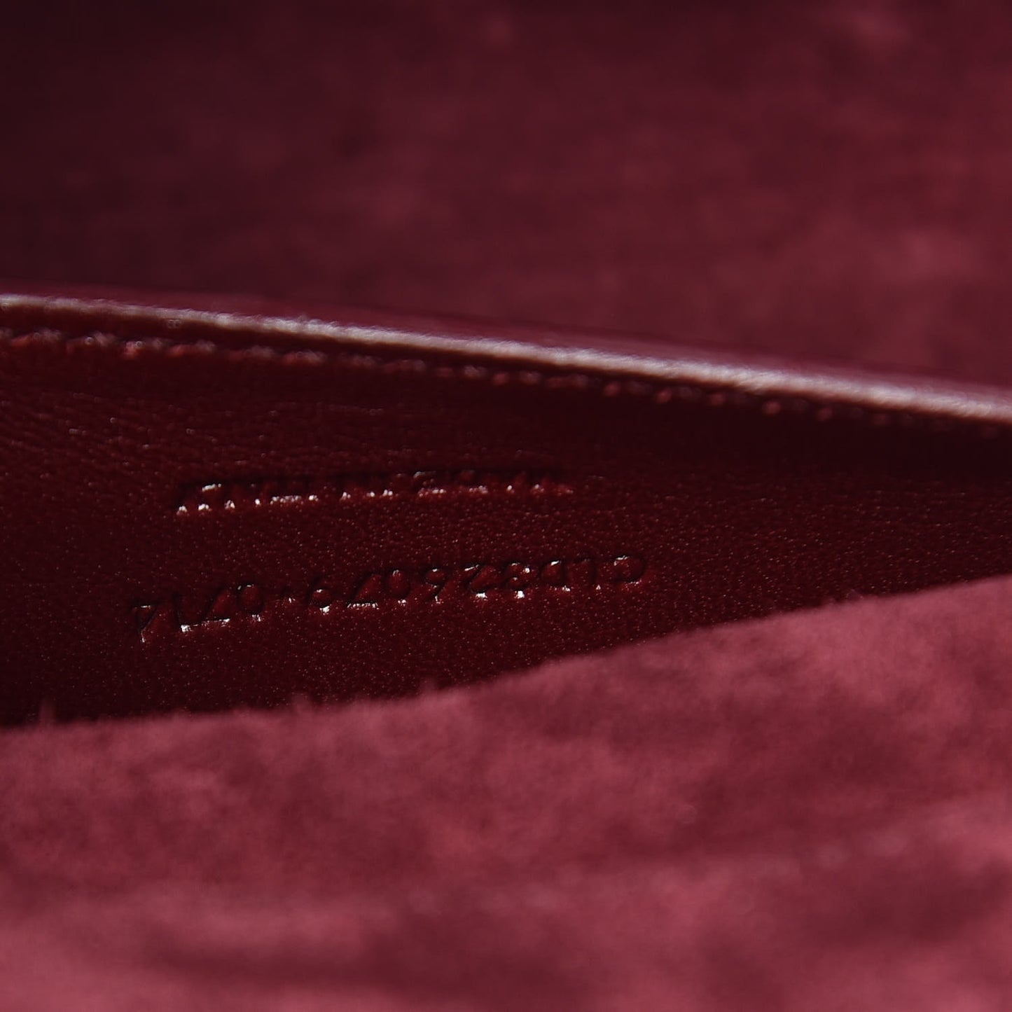 Patent Classic Monogram Cassandre Clutch Dark Red