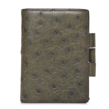 Hermes Ostrich Mini Vision Agenda Cover Vert Olive 1 of 8