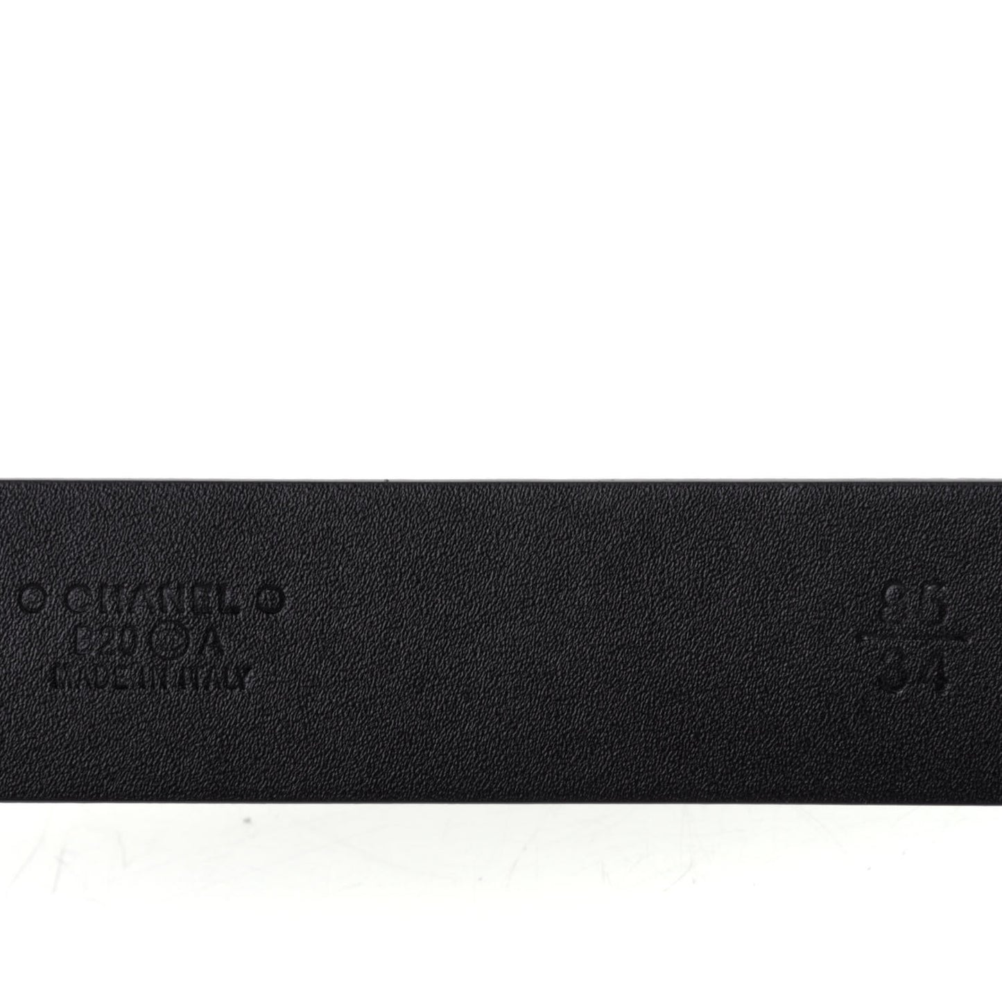 Calfskin Paris Button CC Belt 85 34 Black