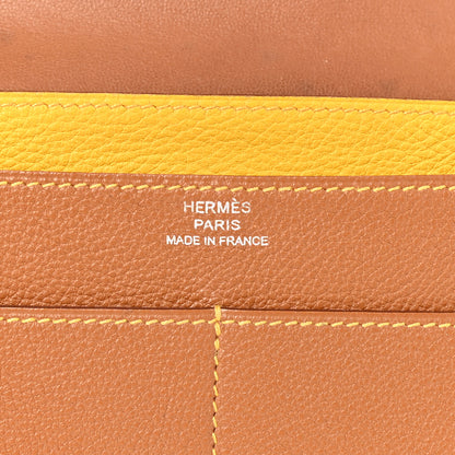 Hermes Togo Dogon Duo Wallet Gold Soleil 7 of 9