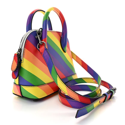 Balenciaga Smooth Calfskin Logo Rainbow XXS Ville Top Handle Bag Multicolor 3 of 12