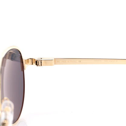 Cartier Santos de Cartier Sunglasses Gold Grey 6 of 10