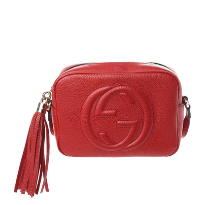 Gucci Pebbled Calfskin Small Soho Disco Bag Tabasco Red 1 of 8