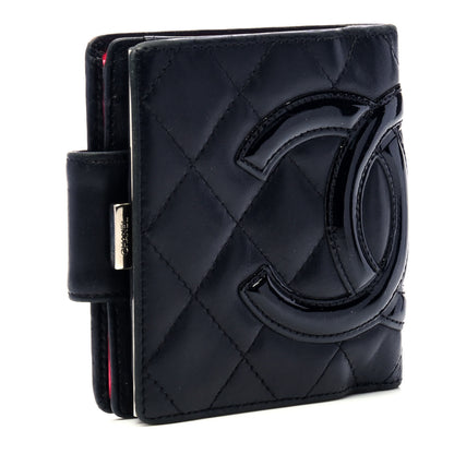 Chanel Calfskin Quilted Cambon Bi-Fold Wallet Black 2 of 6