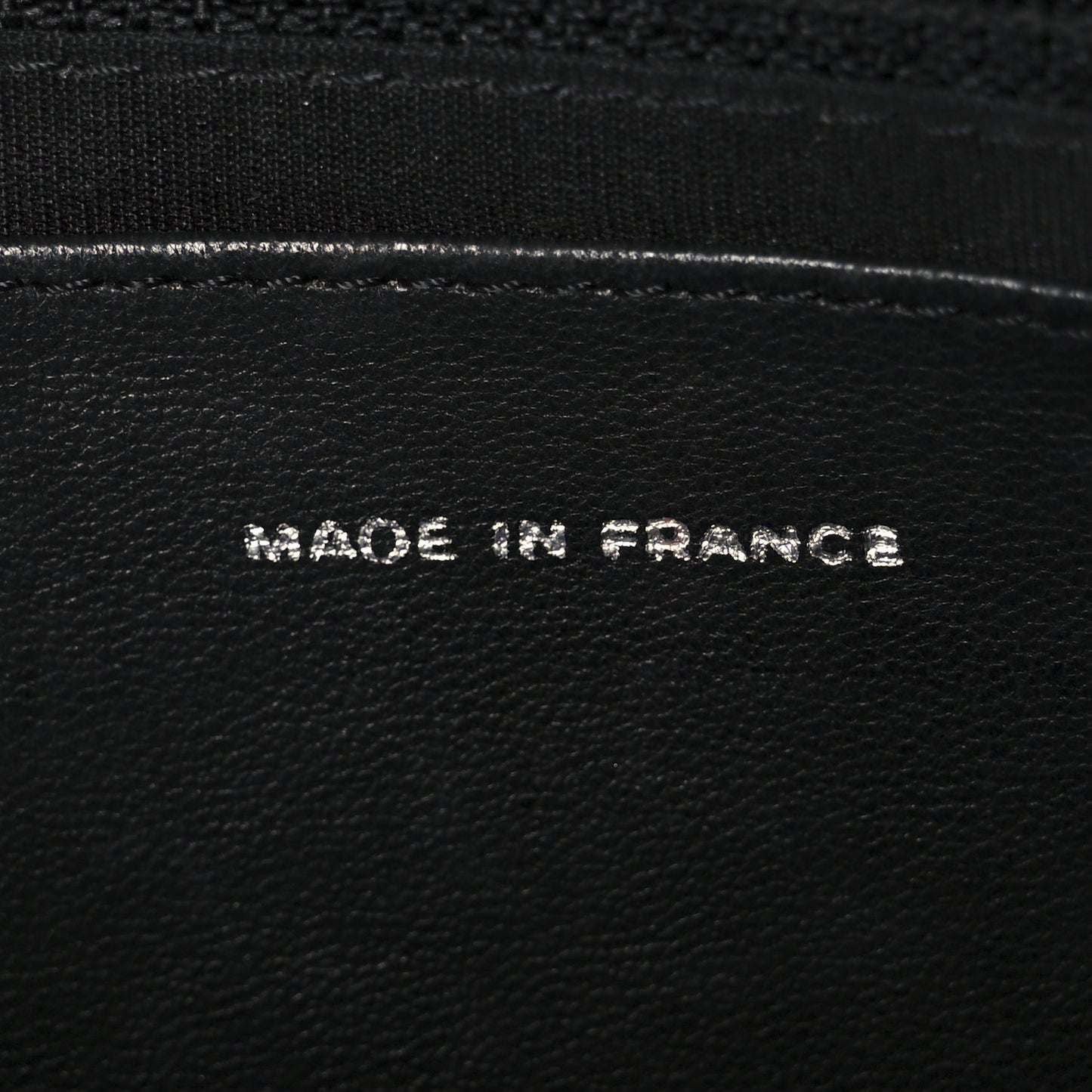 Lambskin Half Moon Wallet On Chain WOC Black