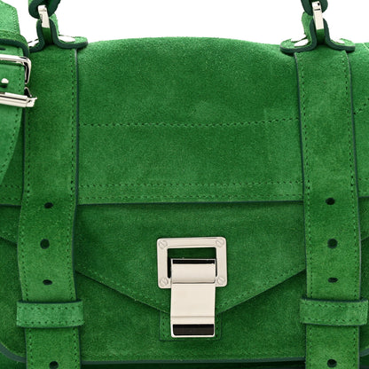 Proenza Schouler Suede Tiny PS1 Satchel Bottle Green 7 of 9