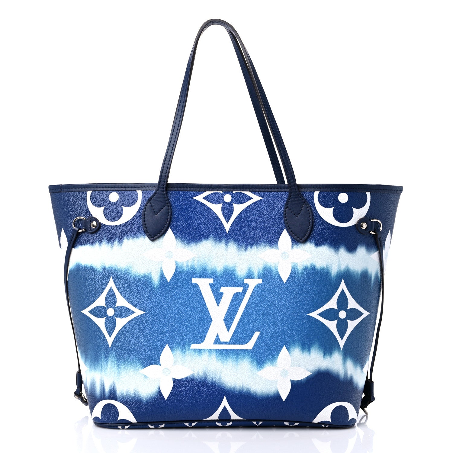 Louis Vuitton Monogram Escale Neverfull MM Blue 3 of 13