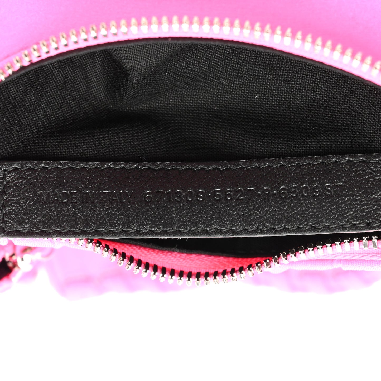 Ruffled Jersey Le Cagole Shoulder Bag XS Fluo Pink