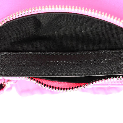 Balenciaga Ruffled Jersey Le Cagole Shoulder Bag XS Fluo Pink 7 of 9