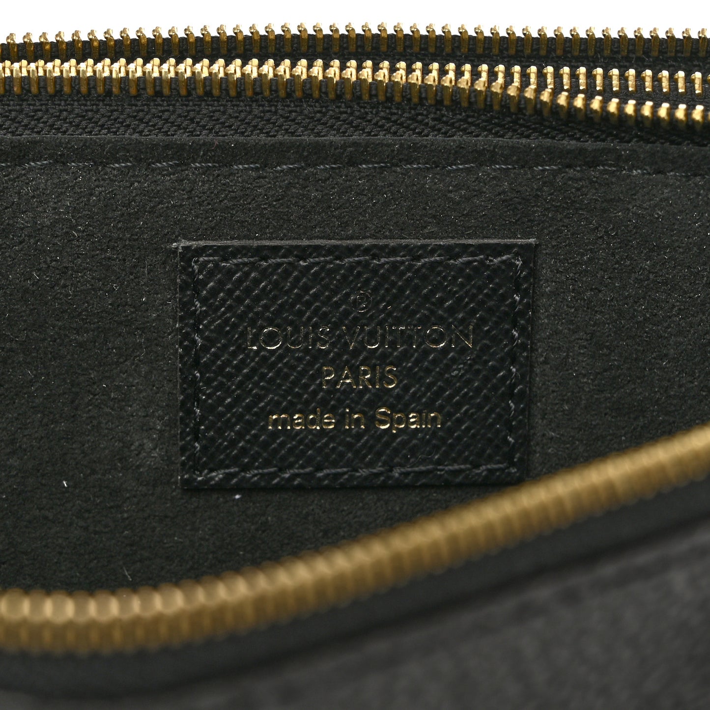 Monogram Giant Jungle Pochette Double Zip Black