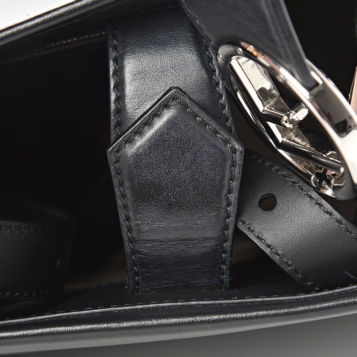 Vitello Century Opaco F is Fendi Small Runaway Satchel Black