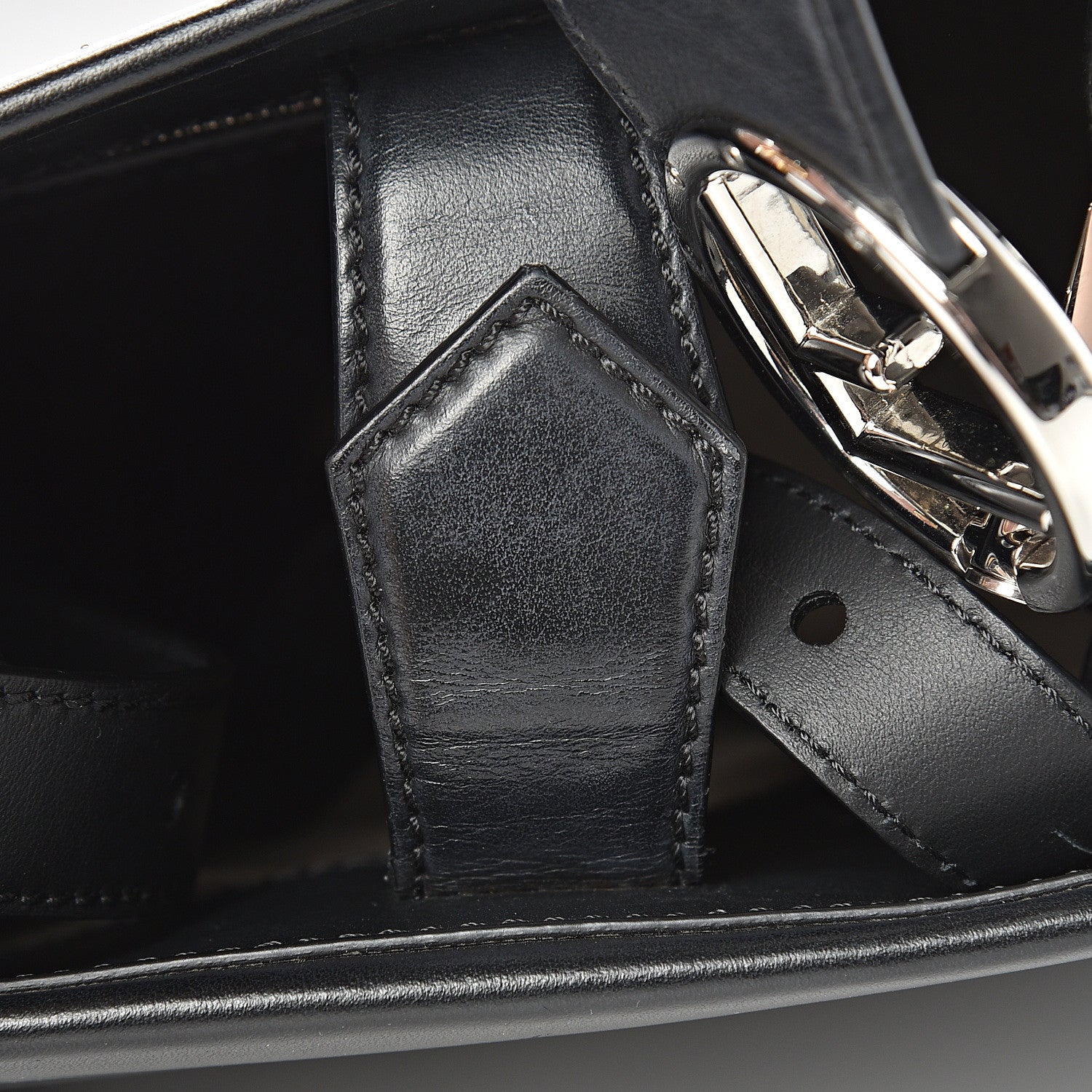 Fendi Vitello Century Opaco F is Fendi Small Runaway Satchel Black 10 of 10