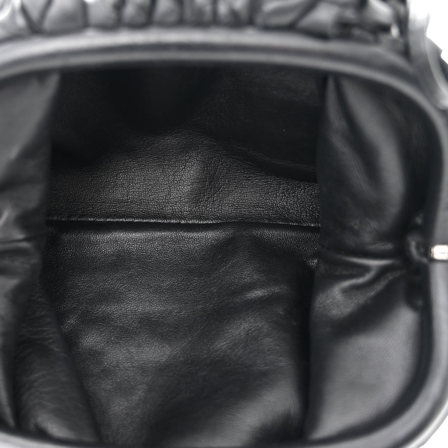 BOTTEGA VENETA Nappa Intrecciato The Mini Pouch Black