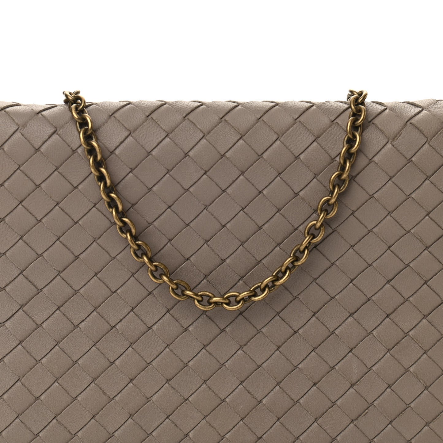 Nappa Intrecciato Chain Wallet Shadow