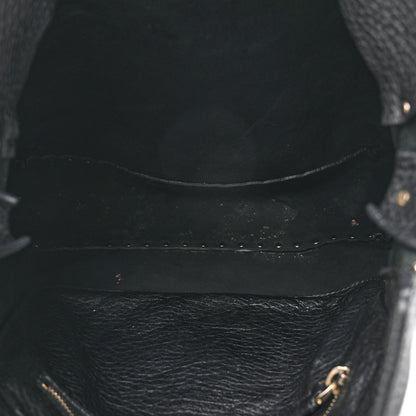 Valentino Garavani Pebbled Calfskin Small Rockstud Flip-Lock Messenger Bag Black 5 of 17