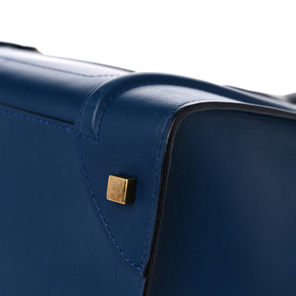 Celine Smooth Calfskin Mini Bi-Color Luggage Ocean Blue 8 of 19