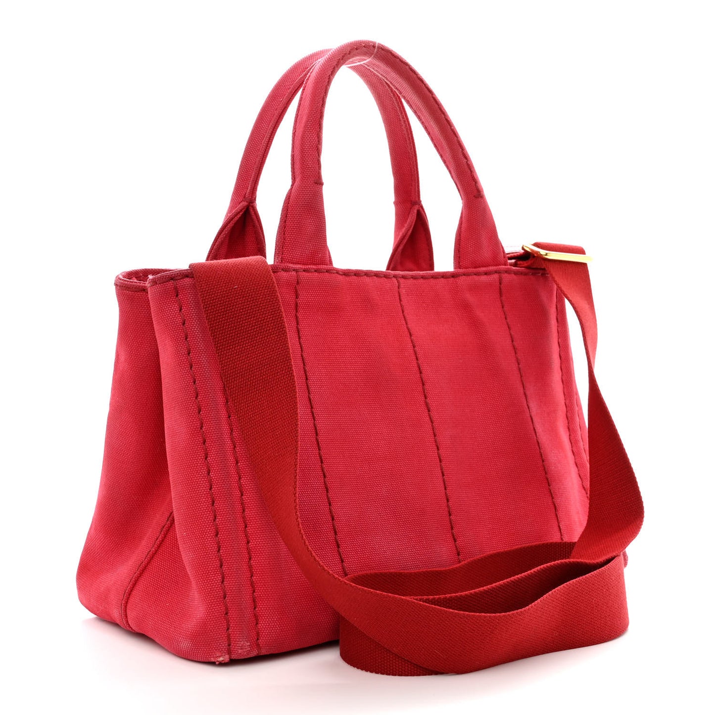 Canapa Small Logo Tote Rosso