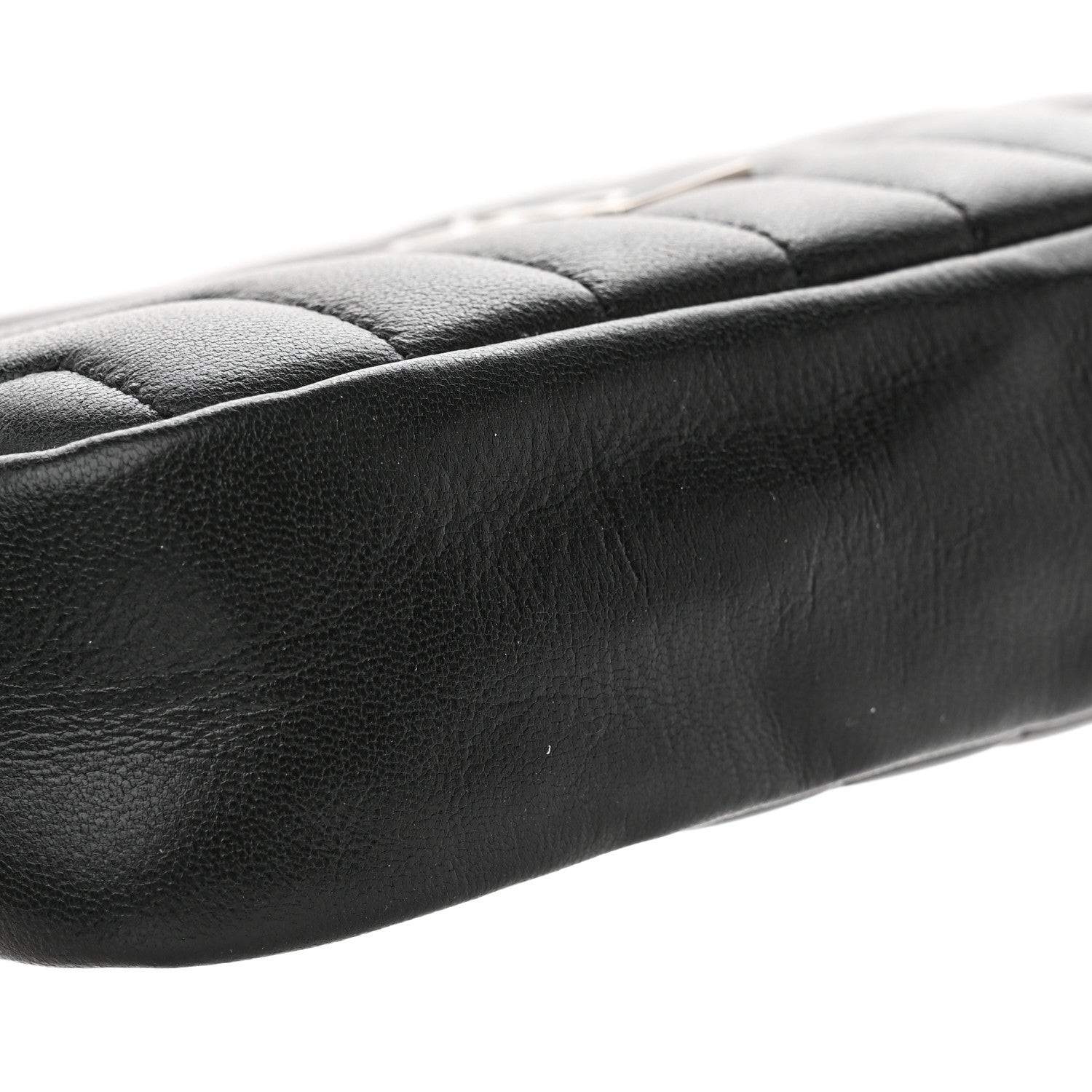 Saint Laurent Lambskin Y Quilted Monogram Loulou Cosmetic Case Black 9 of 10