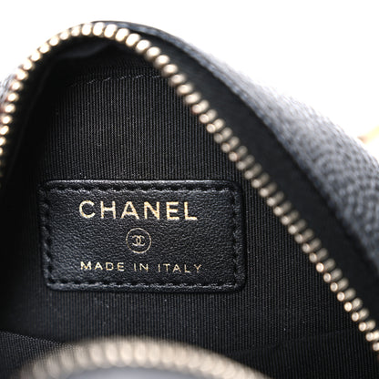 Chanel Caviar Quilted Round Filigree Crossbody Black 6 of 10