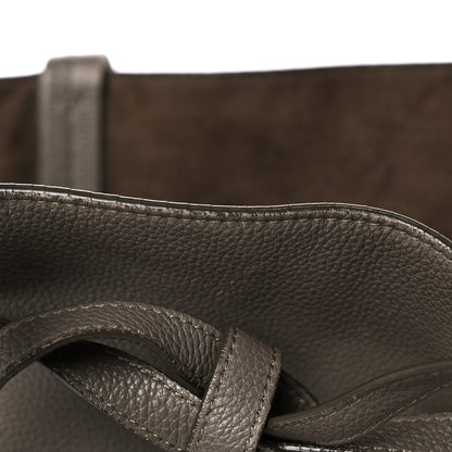 Celine Soft Grained Calfskin Small Belt Cabas Phantom Taupe 26 of 27