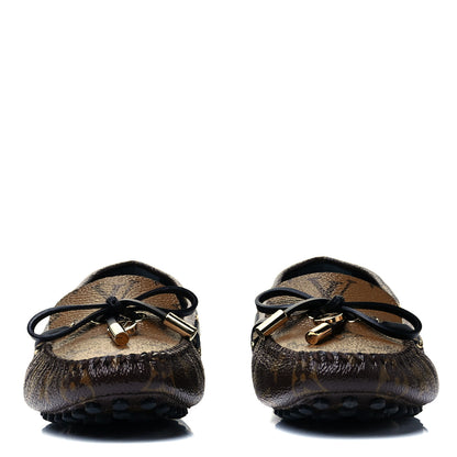 Louis Vuitton Patent Reverse Monogram Gloria Loafers 35 2 of 9