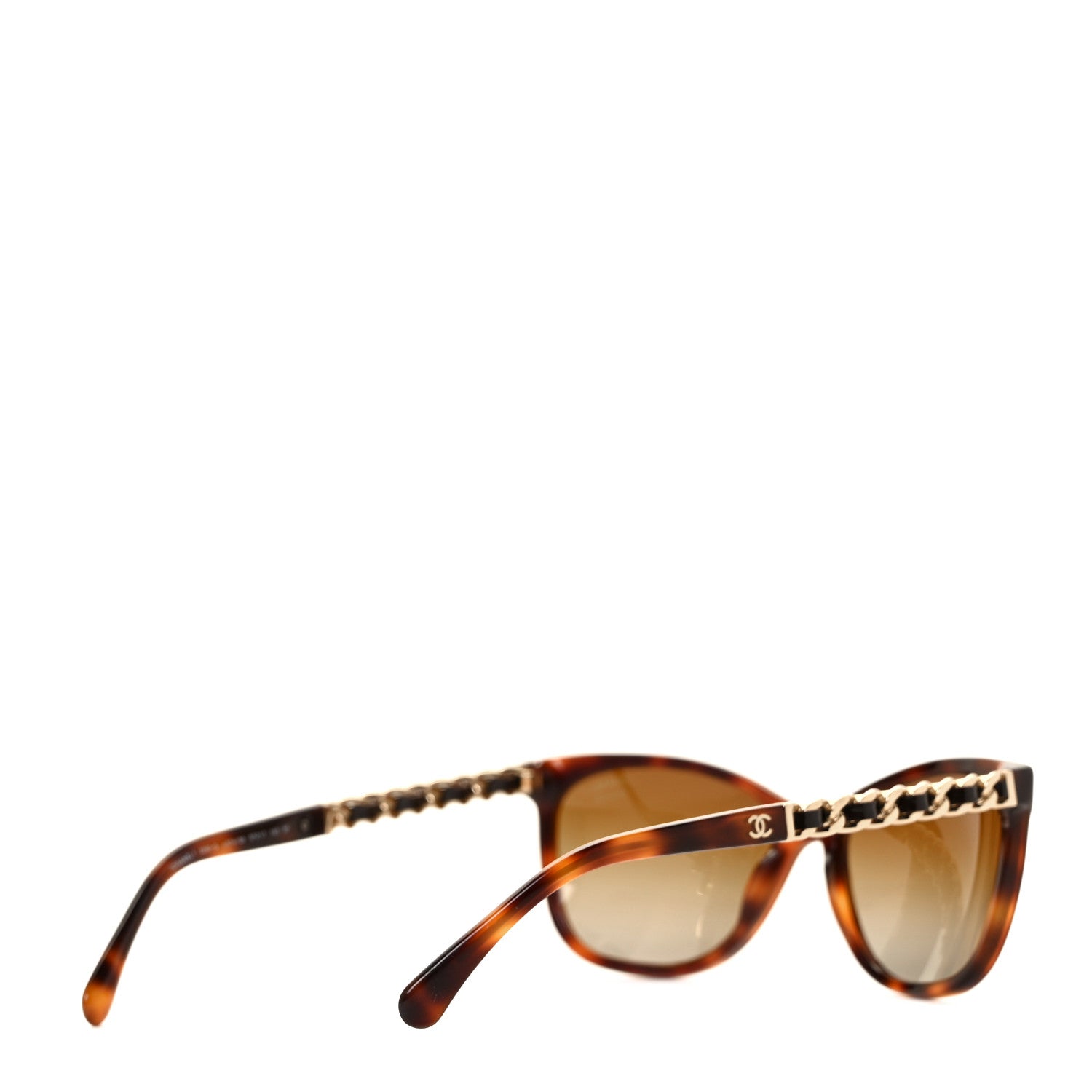 Chanel Acetate Polarized Butterfly CC Chain Sunglasses 5260-Q Tortoise 4 of 7