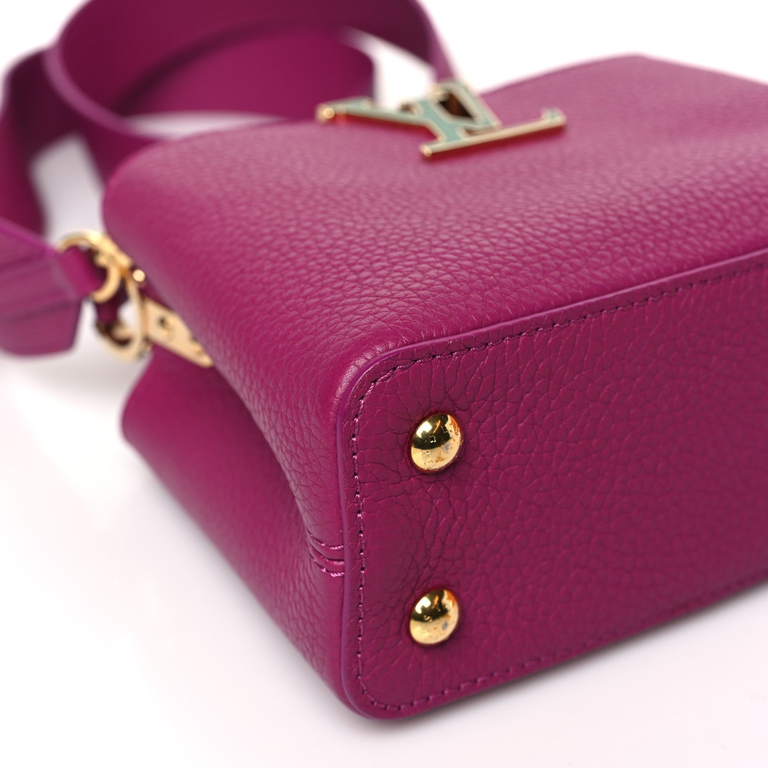 Louis Vuitton Taurillon Mini Capucines Purple 7 of 9