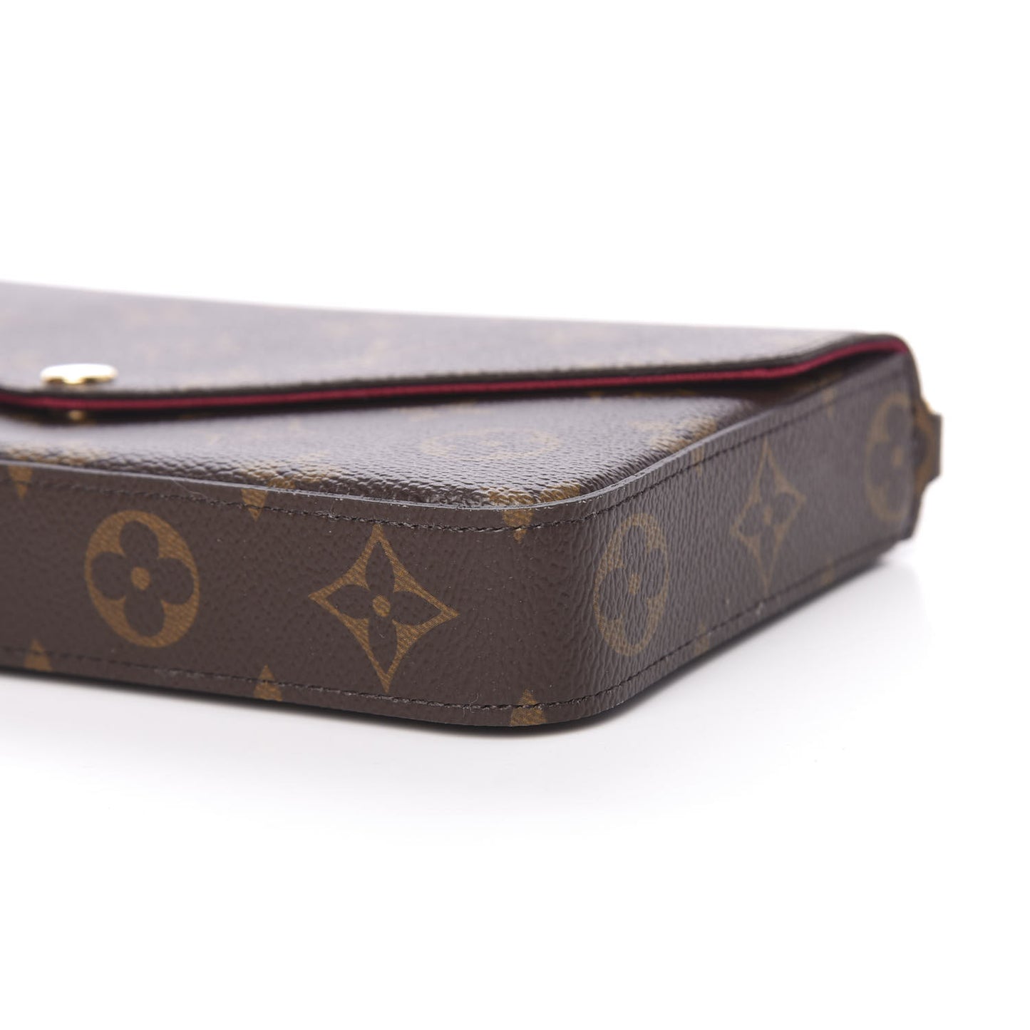 Monogram Pochette Felicie Chain Wallet Fuchsia