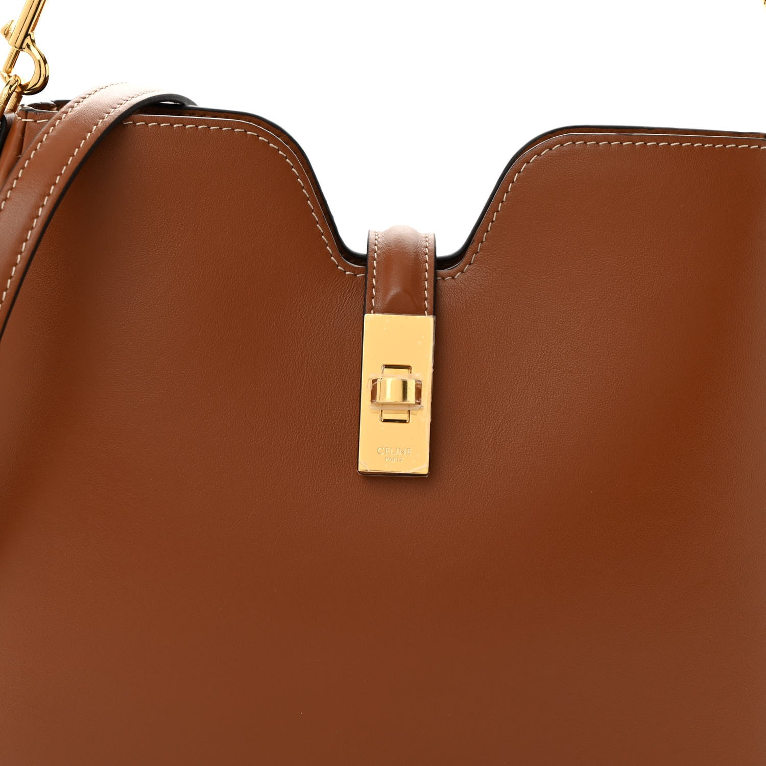 Celine Smooth Calfskin Small Camille 16 Soft Bag Tan 8 of 10