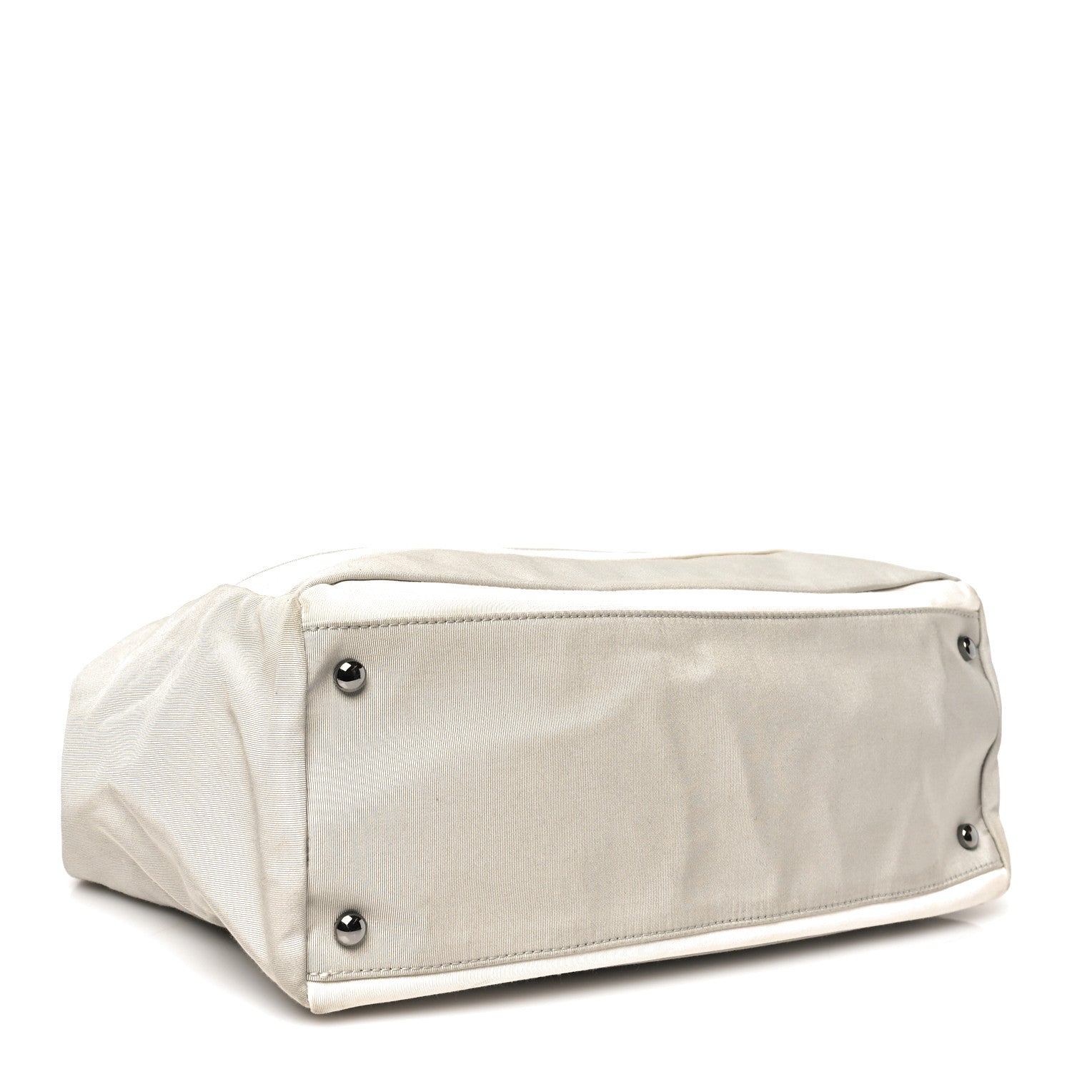 Chanel Nylon Quilted 2.55 Reissue Tote White Grey 4 of 10