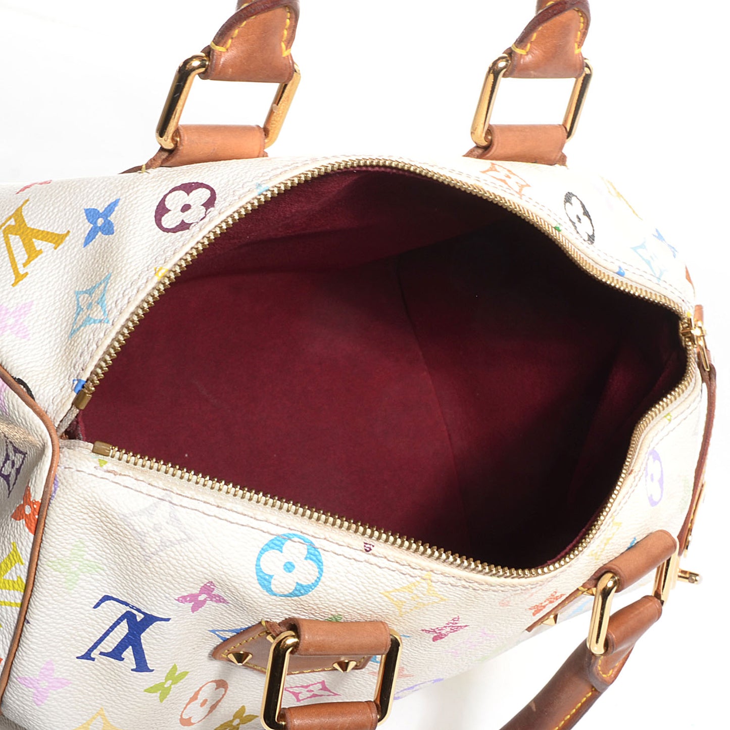 Monogram Multicolor Speedy 30 White