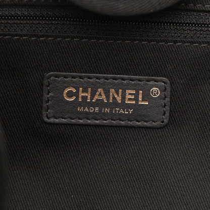 Chanel Woven Straw Raffia Large Deauville Tote Black 6 of 8